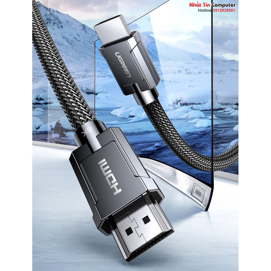 Cáp HDMI 2.1 Ugreen 70321 dài 2M độ phân giải 8K/60Hz Cao Cấp