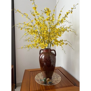 Hoa lan vũ nữ giả như thật hoa lụa đẹp cao cấp