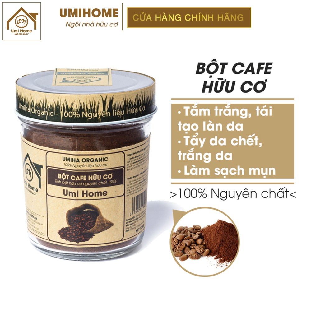 Bột Cafe trắng da hữu cơ UMIHOME nguyên chất | Coffee Powder 100% Organic 135G