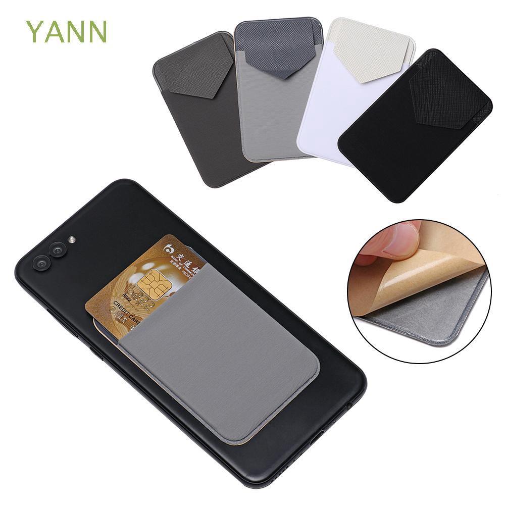 Ví da đựng thẻ màu trơn có độ co giãn tiện dụng