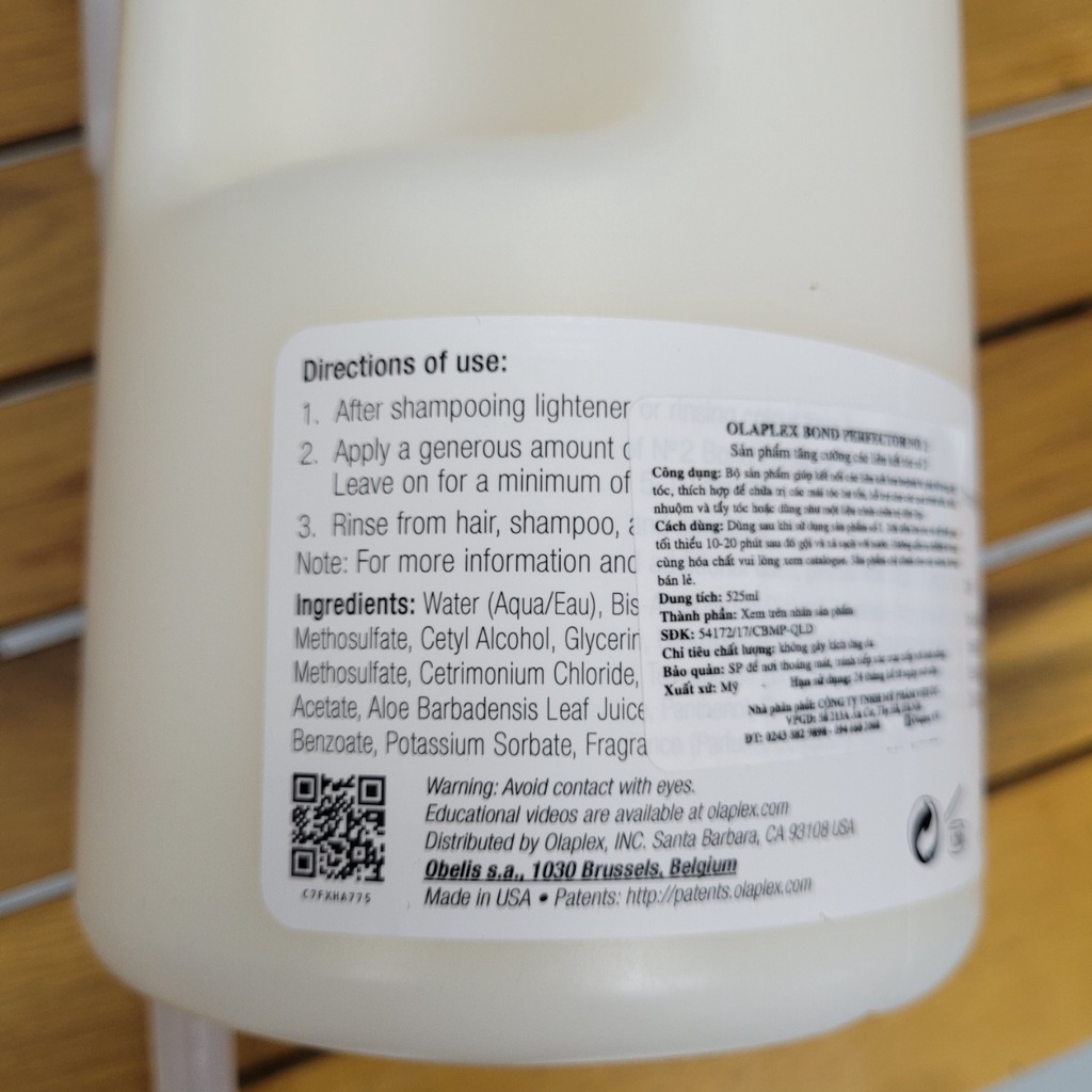 KEM PHỤC HỒI TÓC BOND PERFECTOR OLAPLEX SỐ 2 2000ML