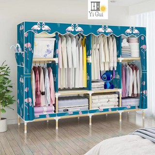Tủ treo quần áo 2 buồng,4 buồng 8 ngăn size 2m khung gỗ cao cấp