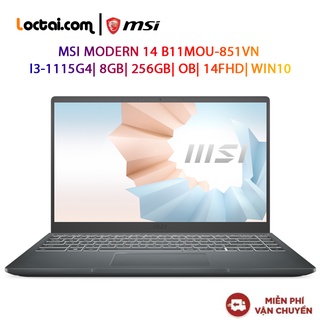 Laptop msi modern 14 b11mou-851vn hàng chính hãng new 100%