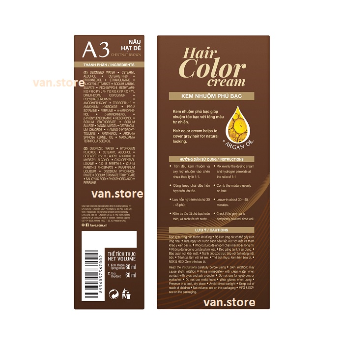 Kem Nhuộm Phủ Bạc Dưỡng Chất Thiên Nhiên M.Pros💖Kèm Chai Oxy Trợ Nhuộm + Găng Tay 💖