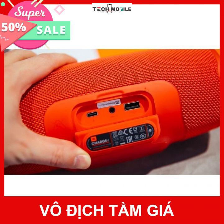 Loa Bluetooth Không Dây  JBL Charge Mini 4+ Nghe Nhạc Hay Âm Thanh Chất Lượng Hỗ Trợ Cắm Thẻ Nhớ Và Usb