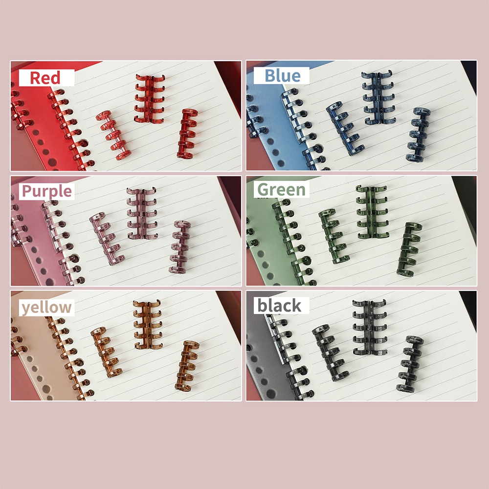 Set 2 vòng đóng gáy lò xo sách sổ tay lịch album thẻ trang rời xoắn ốc sáng tạo