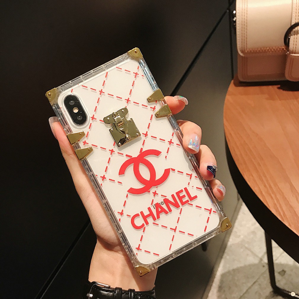 Ốp Lưng Trong Suốt Viền Kim Loại Cho Iphone6 7 8 Plus Xr Xs Max