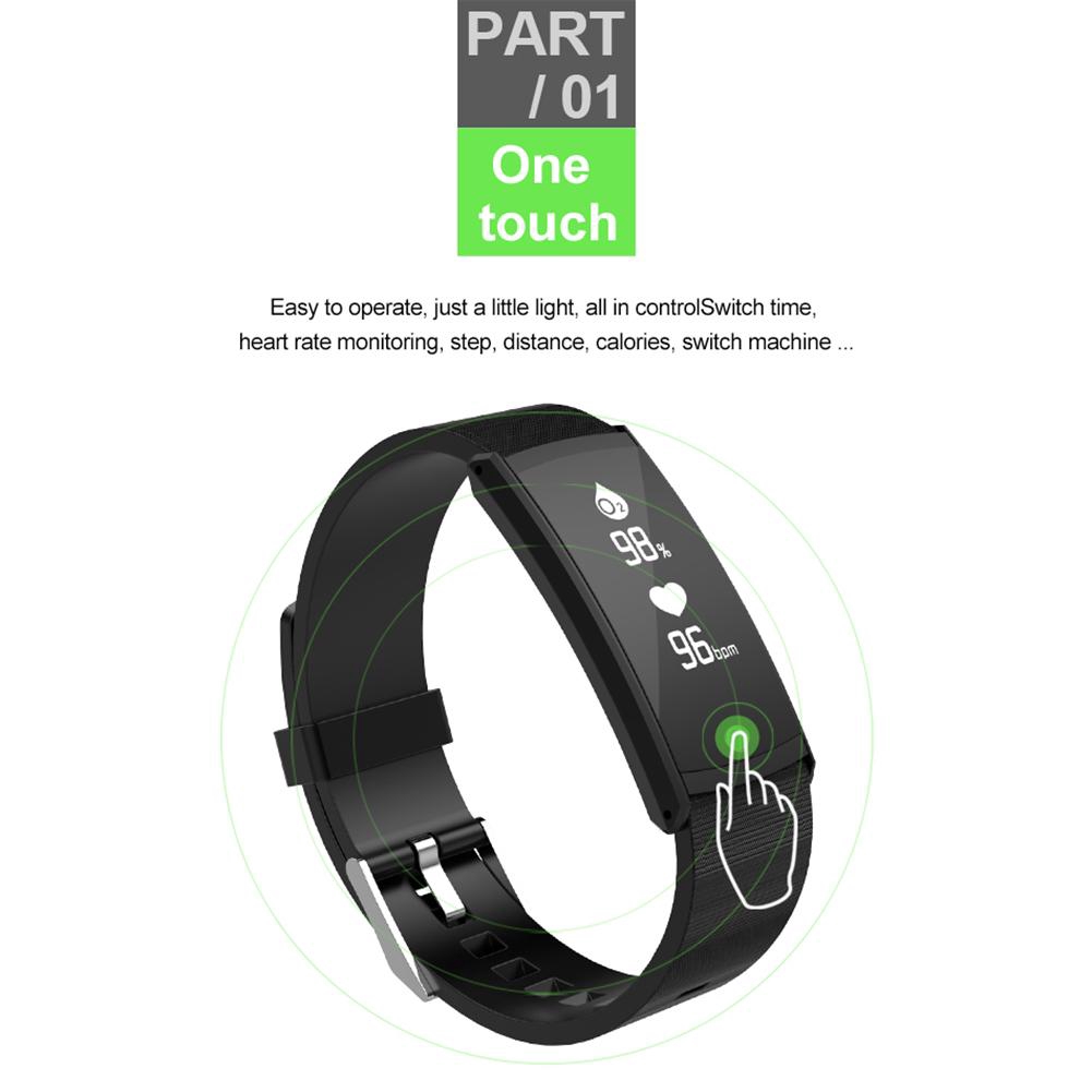 S6 Bracelet Fitness Tracker Pedometer Heart Rate Monitor for Android iOS