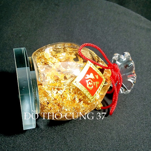 Túi vàng thủy tinh phong thủy