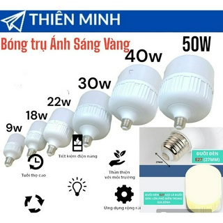 Bóng đèn led trụ sáng vàng 9w,18w,22w,30w,40w,50w