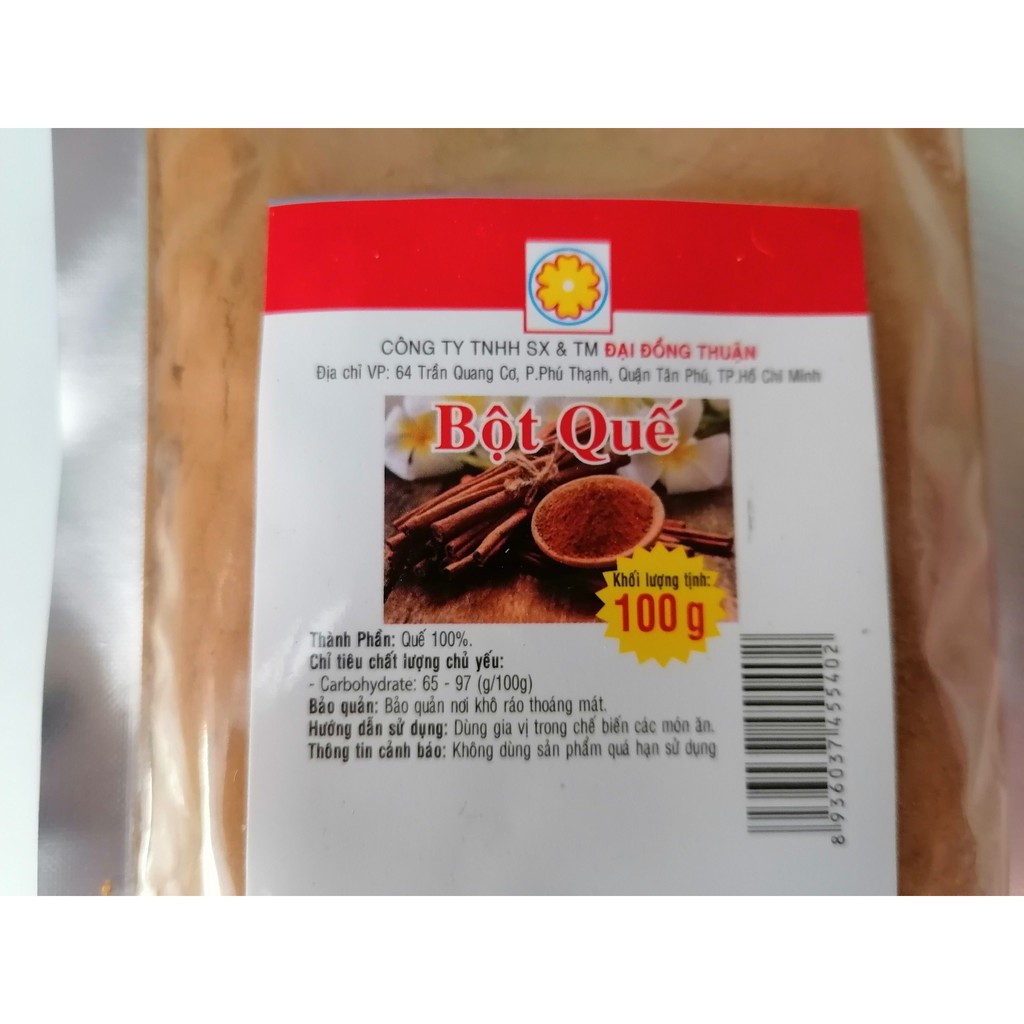 [100g] Bột quế thực phẩm [VN] ĐẠI ĐỒNG THUẬN Cinnamon powder (bph-hk)