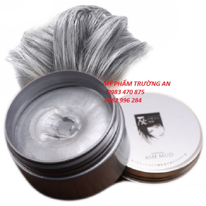 Sáp Vuốt Nhuộm Tóc Tạo Kiểu Đổi Màu Tạm Thời ASH MUD Nhật Bản 9 Màu 120g Chính Hãng