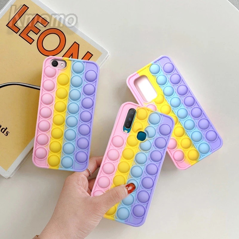 Pop It OPPO A74 4G A95 5G A93 A94 4G F17 F19 Pro+ Reno 6 4F 4 Lite R9s R11 R11s R17 A3s A31 A32 A53 A52 A72 A92 A91A9 A5 2020 A11 A11x F9 Pro F11 Reno 5 3 Pro Realme C25 C25s C12 C15 C11 6 5 5i 5s 6i Ốp Điện Thoại Silicon Tpu Mềm