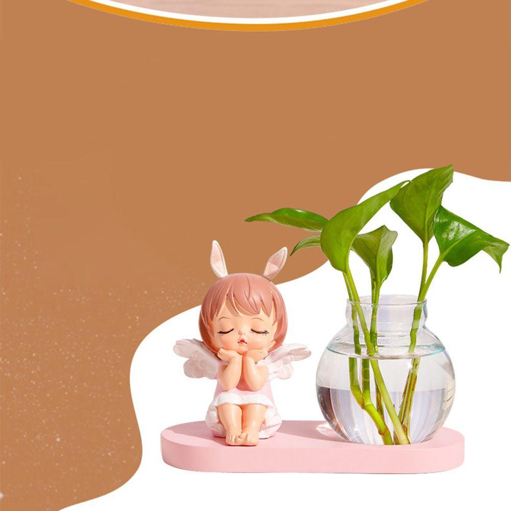 Chậu Hoa Thủy Canh / Búp Bê Dễ Thương Sáng Tạo Trang Trí Nhà Cửa