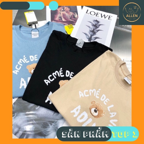 Áo adlv gấu  Acmé de la vie TEDDY BEAR SHORT SLEEVE T-SHIRT BEIGE, tee adlv, full tag, túi Allen FashionShop | BigBuy360 - bigbuy360.vn