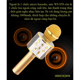 Micro karaoke bluetooth WS858 loại 1
