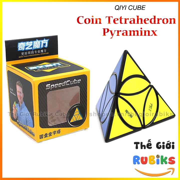 Rubik QiYi Coin Tetrahedron Pyraminx Ancient Cube Rubik Tam Giác Biến Thể 4 Mặt.