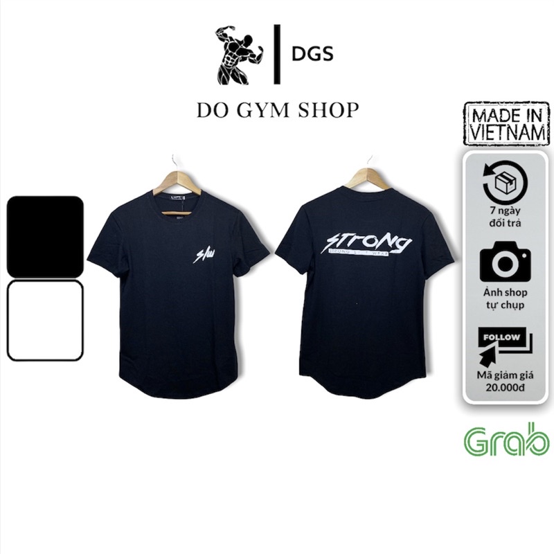 Áo thun nam thể thao DO GYM SHOP form ôm body, thun cotton thoáng mát
