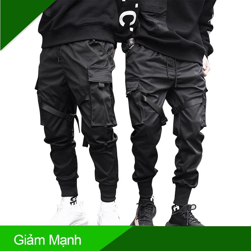 (Giảm Mạnh) Quần thể thao nam nữ jogger 💖FREESHIP💖 mã TT42 kaki Black thô túi hộp Cao Cấp kiểu bó ống Hàn Quốc chất vả