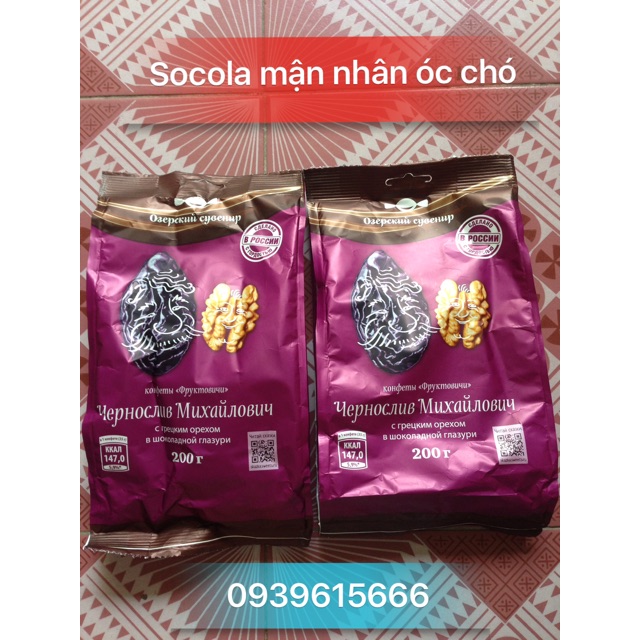Socola mận nhân óc chó