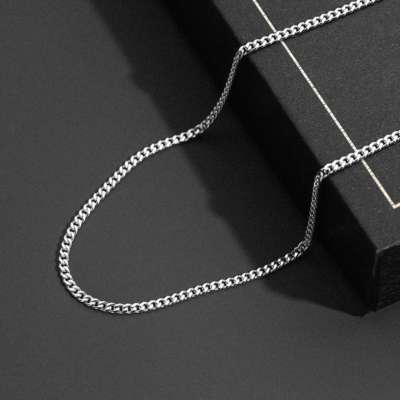 Vòng cổ Thép Titan Thiết Kế Đơn Giản Phong Cách Hip Hop Hàn Quốc Cá Tính