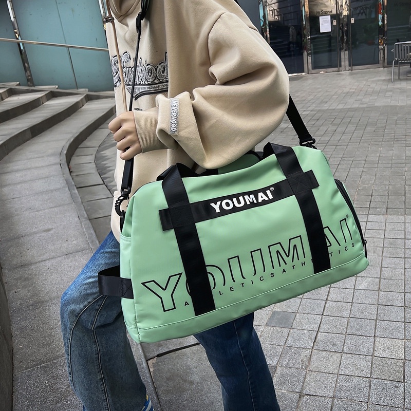 Túi đeo vai IELGY du lịch họa tiết in chữ chống nước kích cỡ lớn cho nữ