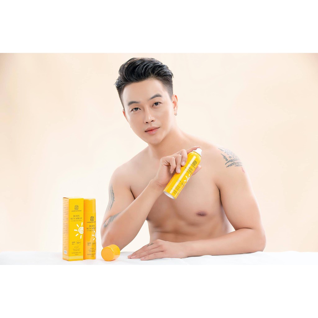 Xịt chống nắng toàn thân Nhật Kim Anh - Laura sunshine body sun spray spf50+ pa+++