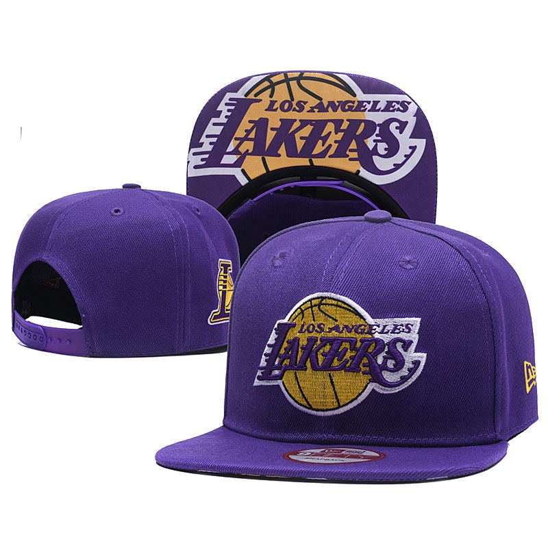 Mũ bóng chày chống nắng phong cách Hiphop thêu logo NBA Los Angeles Lakers