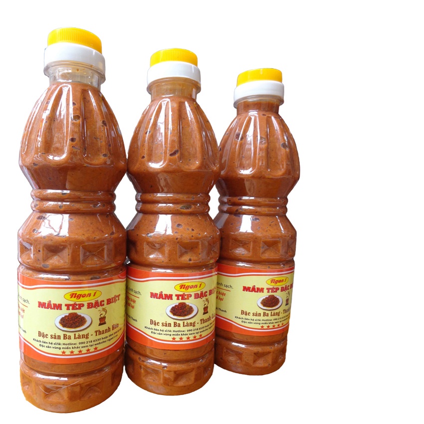 Combo 3 chai mắm tép chưng thịt 500ml - đặc sản Ba Làng - Thanh Hóa NGON1 (thơm ngon đặc biệt - ăn một lần mê một đời)