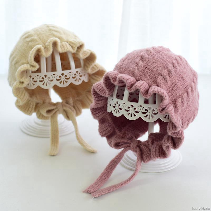 Mũ len phong cách công chúa dành cho bé gái từ 6 tháng - 5 tuổi