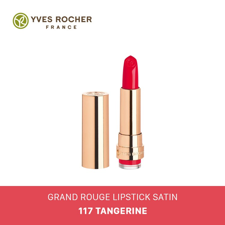 Son Lì Yves Rocher Grand Rouge Lipstick Satin 117 Tangerine - 3,7g