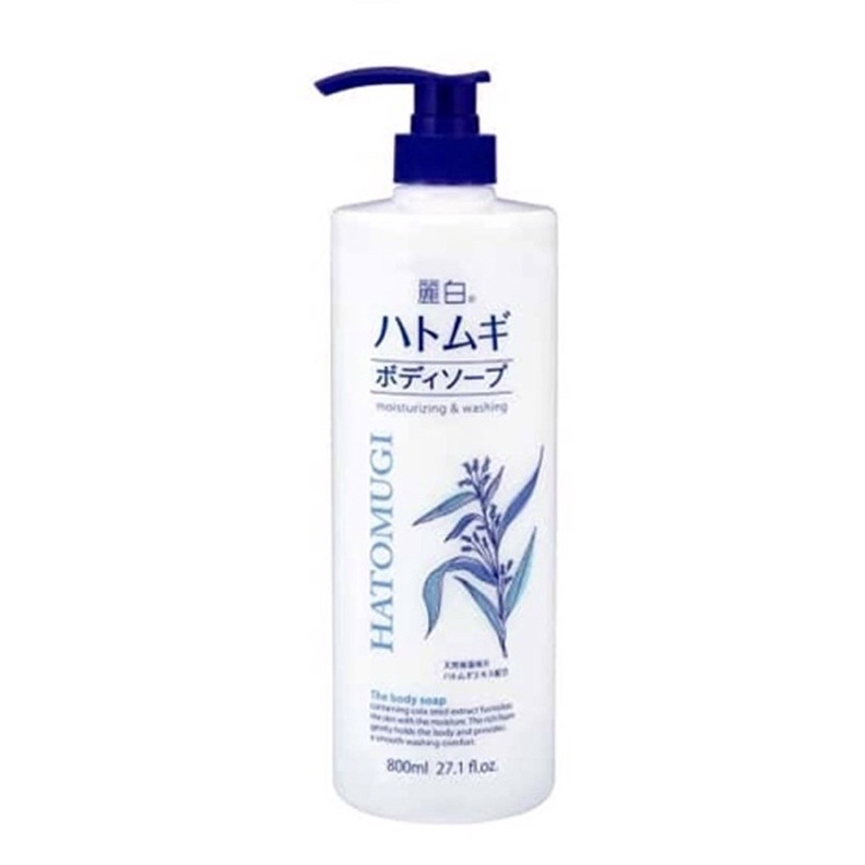 Sữa tắm trắng da Hatomugi ý dĩ Nhật Bản 800ml Moisturizing Washing
