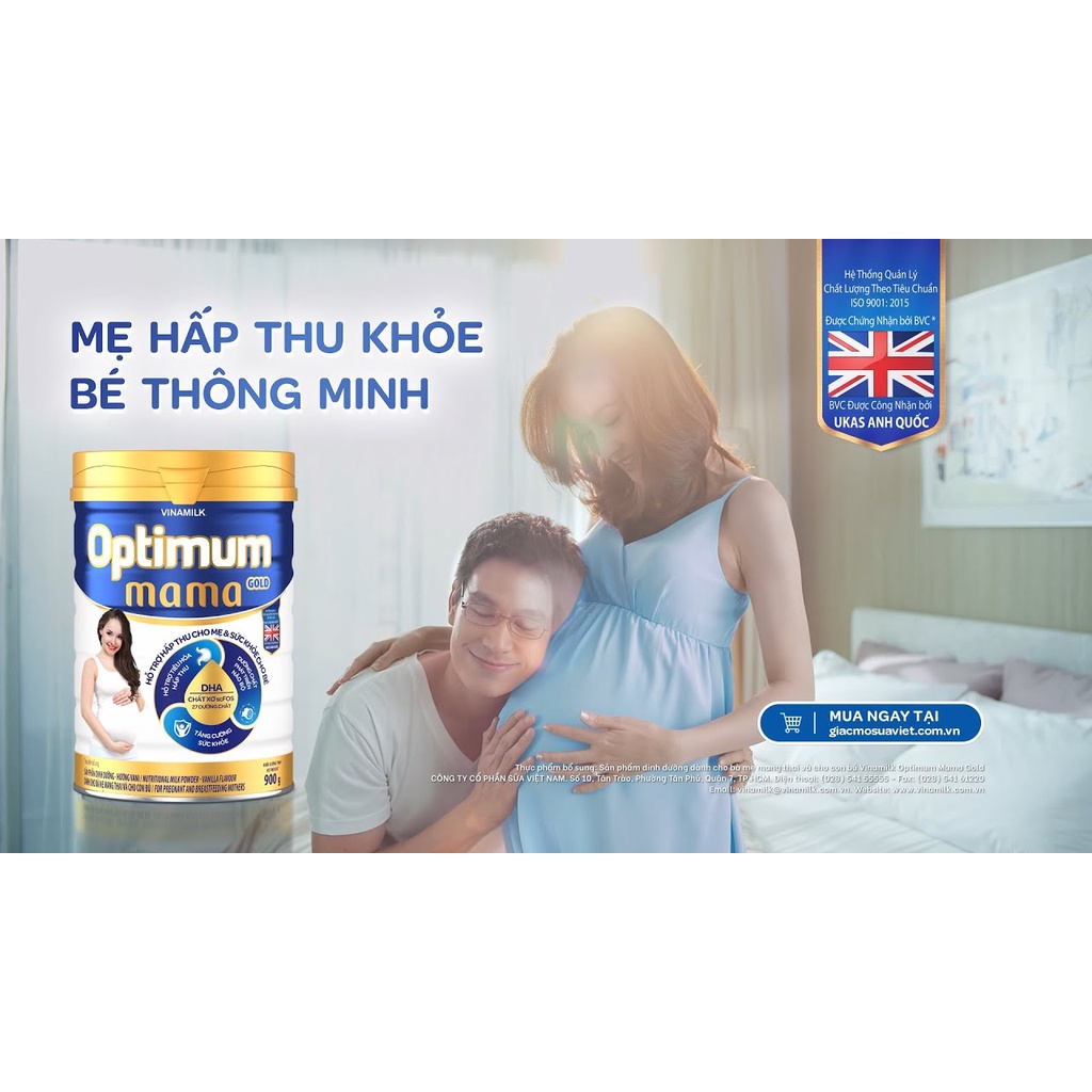 [MẪU MỚI] Sữa Bột Vinamilk Optimum Mama Gold- Hộp Thiếc 900g