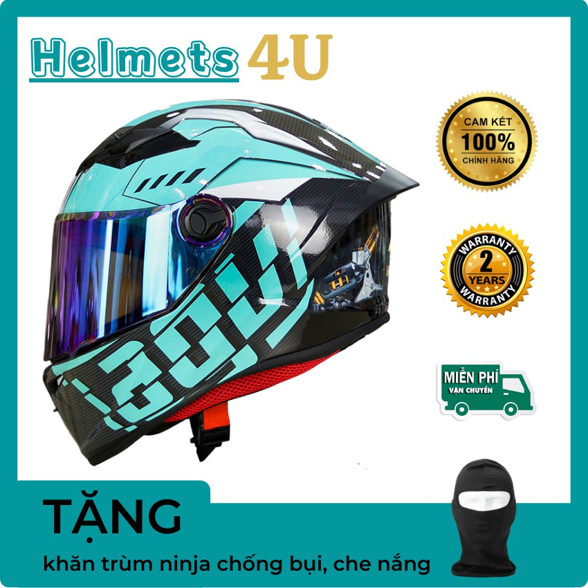 Mũ bảo hiểm fullface EGO E7 nhỏ gọn nhất lên tem decal AGV - Helmets 4U