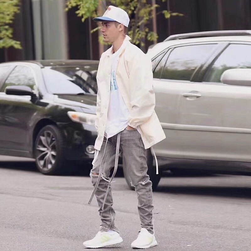 Quần jeans Fear Of God belted distressed selvedge denim jeans