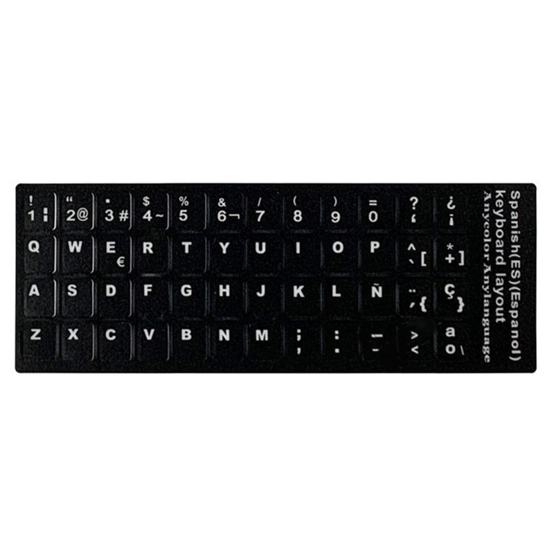 Miếng Dán PVC Bảo Vệ Bàn Phím Ngôn Ngữ Tiếng Tây Ban Nha Cho PC Laptop