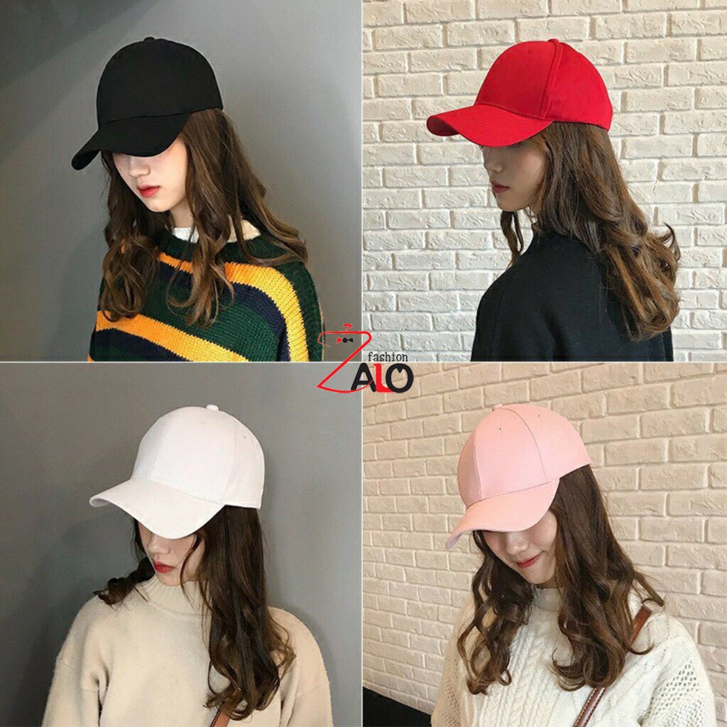 Mũ lưỡi trai Nón kết trơn BASIC nhiều màu chất vải tốt Unisex