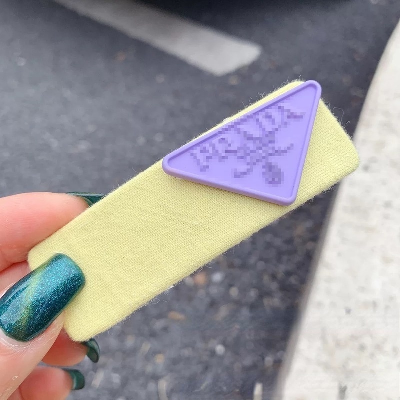 Kẹp tóc vải hình tam giác màu sắc ngọt ngào đáng yêu cho nữ