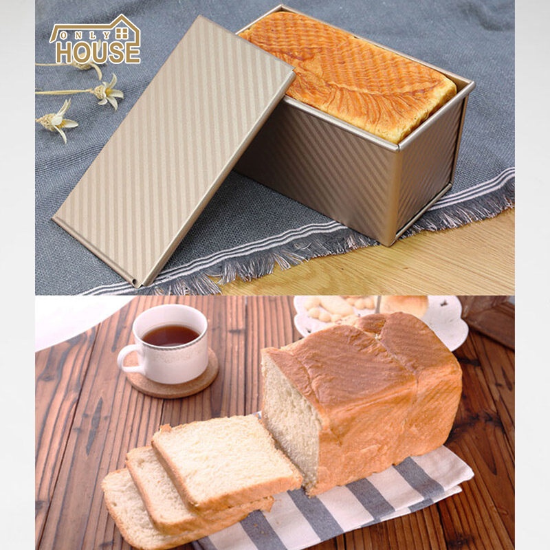 ONLY HOUSE Khuôn Thép carbon Màu Vàng Có Nắp Dùng Nướng Bánh Tiện Dụng