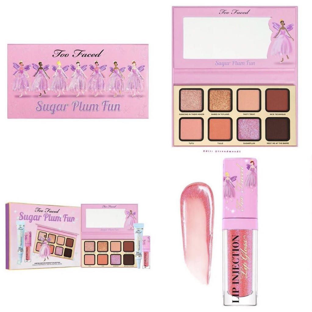 Too Faced - Set trang điểm 3 món Too Faced Sugar Plum Fun Limited Edition Makeup Collection