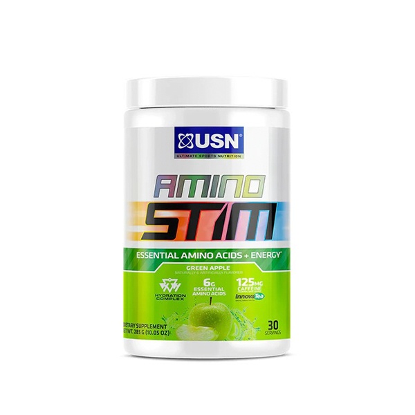 Thực phẩm bổ sung USN Amino Stim EAA + Energy (30 Servings) nhập khẩu Mỹ, phân phối Gymstore duy trì, phát triển cơ bắp