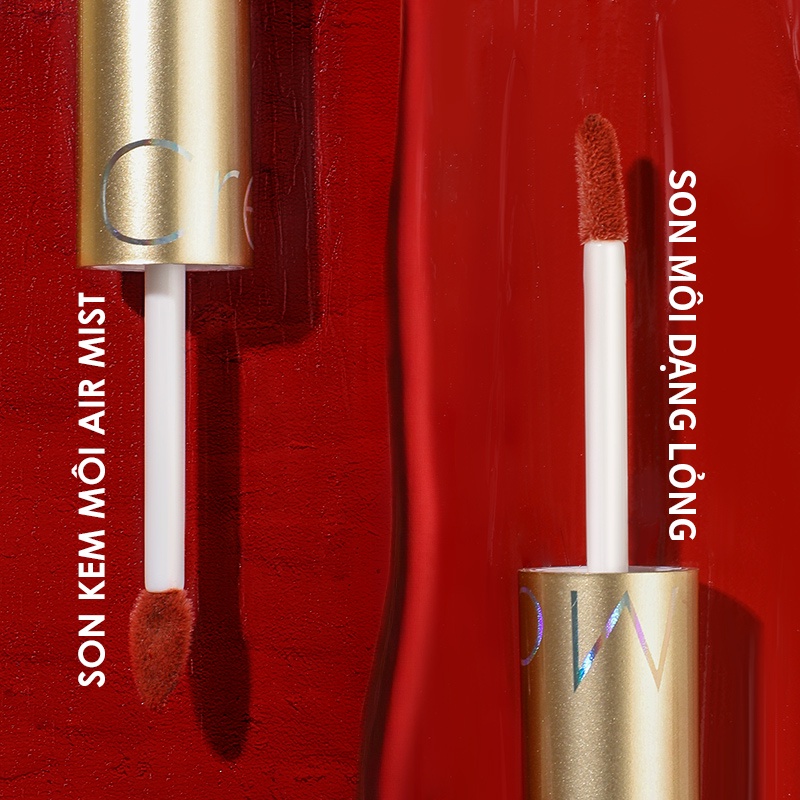 FOCALLURE Air Mist Lip Cream Velvet Silky-Smooth Waterproof Quick-dry Liquid Matt Lipstick 2.5g