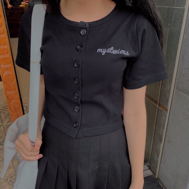 [RẺ VÔ ĐỊCH Áo Croptop Nữ Teri Tay Ngắn Form Rộng Ulzzang