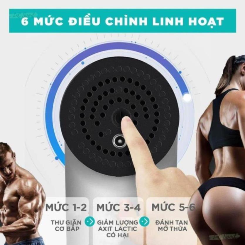 Máy Massage Cầm Tay Máy Đấm Lưng 6 Chế Độ Tăng Mạnh Dần, Xả Cơ Sau Khi Tập Chống Nhức Mỏi