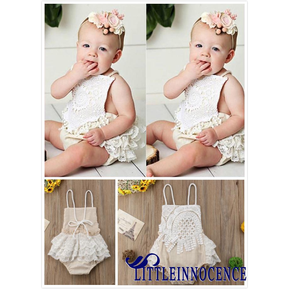 ❤XZQ-Toddler Baby Infant Girl Sleeveless Romper Jumpsuit Bodysuit Outfit Clothes Set