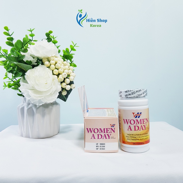 Viên uống vitamin và khoáng chất VH - WOMEN A DAY CỦA MỸ HỘP 60 VIÊN