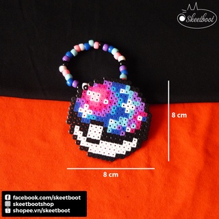 Vòng kandi perler Pokeball galaxy - vòng tay kandi phụ kiện rave edm festival raver kandi perler DJ