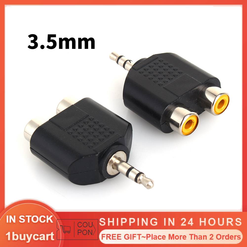 Bộ chuyển đổi từ giắc cắm 3.5mm sang 2 cổng RCA