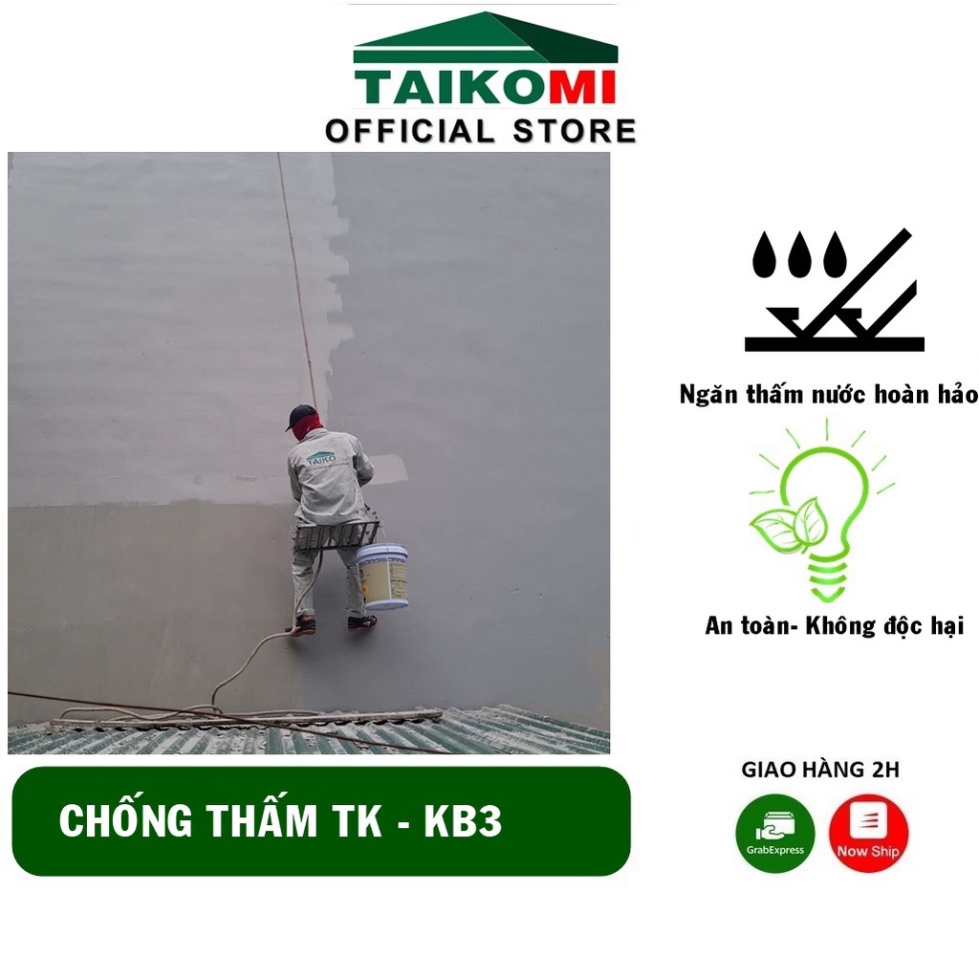 Keo Chống Thấm TK- KB3 Taikomi 5L - Sơn chống thấm ngăn nước hoàn hảo cho tường . Phân Phối Chính Hãng