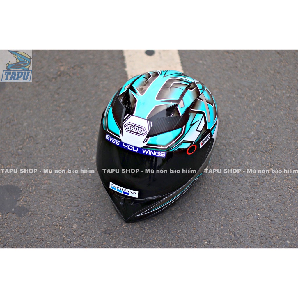 [FREESHIP] MŨ BẢO HIỂM FULLFACE ROC 1 KÍNH - ROYAL M138B LÊN TEM SHOEI XANH MINT